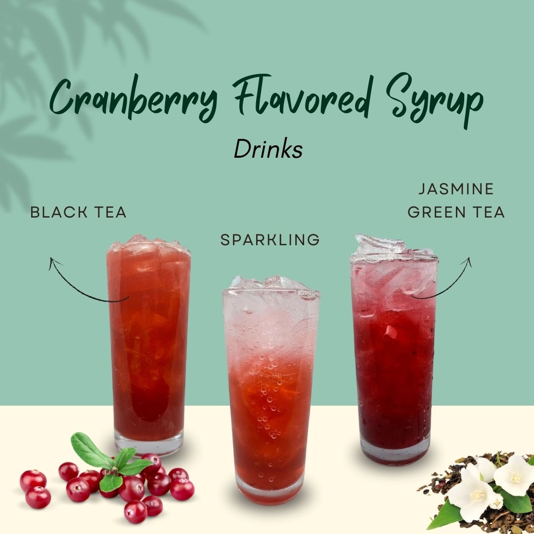Cranberry Flavoured Syrup drinks