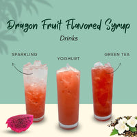 Dragon Fruit Flavoured Syrup Drinks