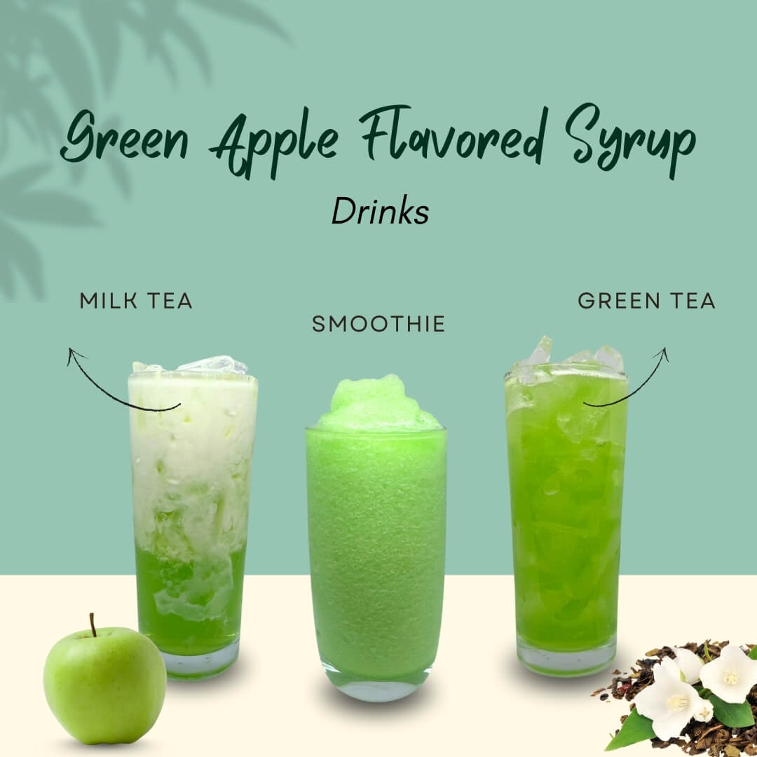 Green Apple Flavoured Syrup Drinks