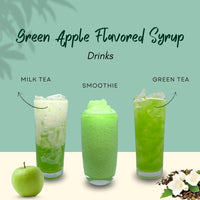 Green Apple Flavoured Syrup Drinks