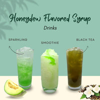 Honeydew Flavored Syrup Drinks