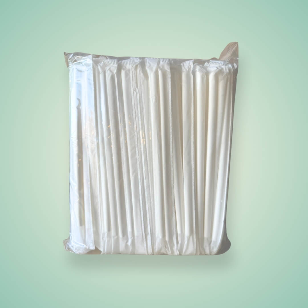 8mm Slanted Tip Paper Straws