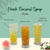 Peach Flavoured Syrup Drinks