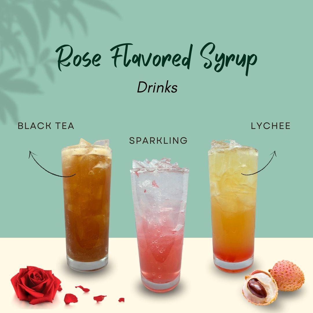 Rose Flavoured Syrup Drinks