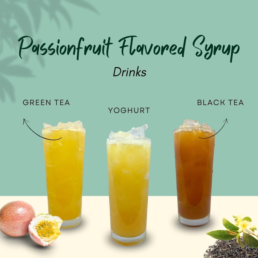 Passionfruit Flavoured Syrup Drinks