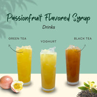 Passionfruit Flavoured Syrup Drinks